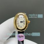 Swiss Clone M1 Factory Cartier Mini Baignoire Quartz Gold Case Ladies Watch 